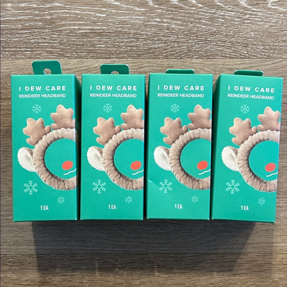 I Dew Care Reindeer Headband Set of 4 - Picture 3 of 3